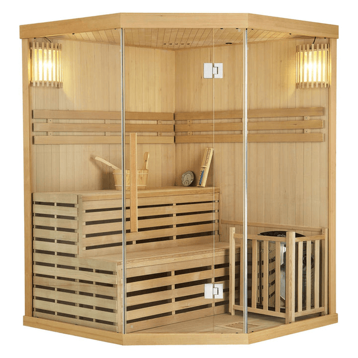 Saunakabine Locarno Premium - Für 3 Personen