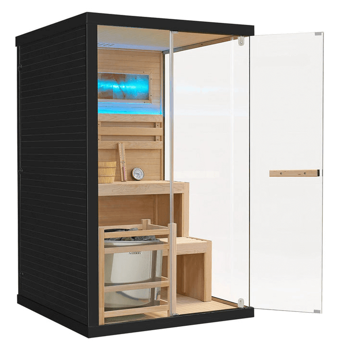 Indoor Sauna MATTERHORN 120 - Salzstein - Für 2 Personen