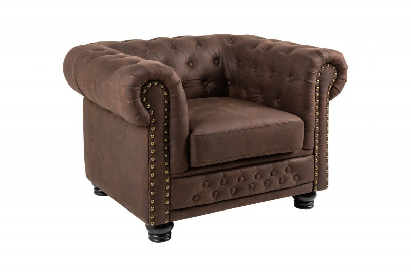 Sessel Chesterfield II vintage braun