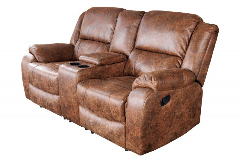 Kinosessel Hollywood 2er antik braun