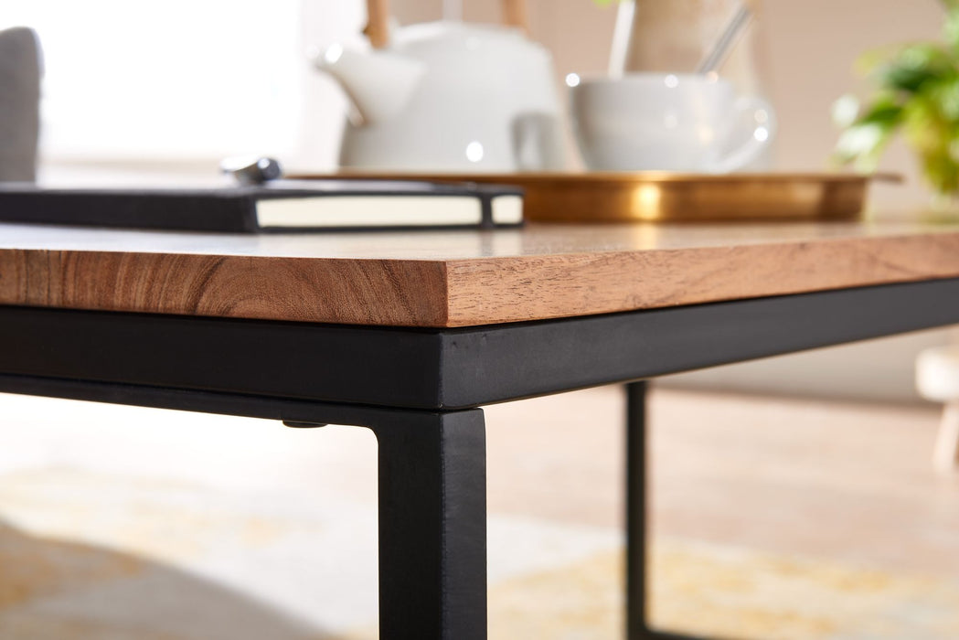 Couchtisch 110x60x40cm - Massivholz - Mango