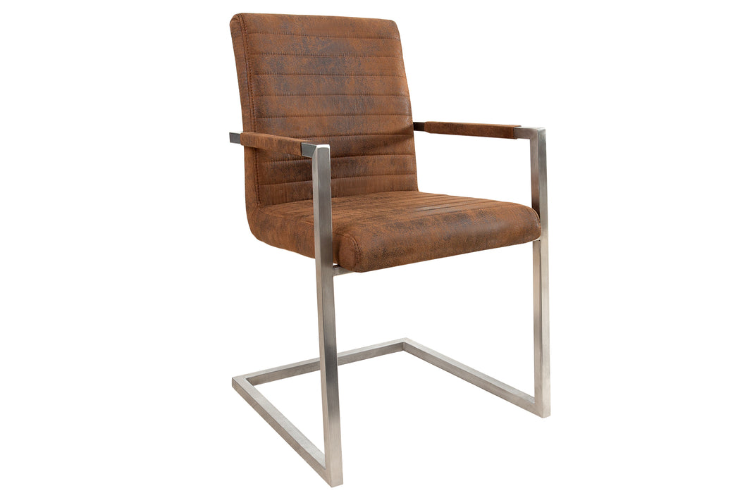 Freischwinger Penthouse Antik Braun