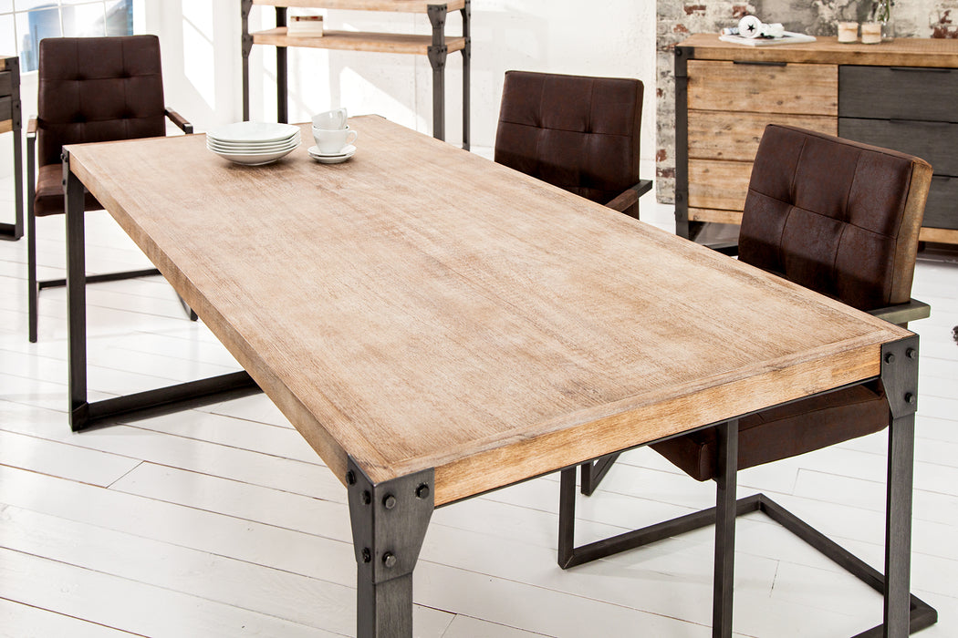 Esstisch Industrial Suite 160cm Akazie Teakgrau