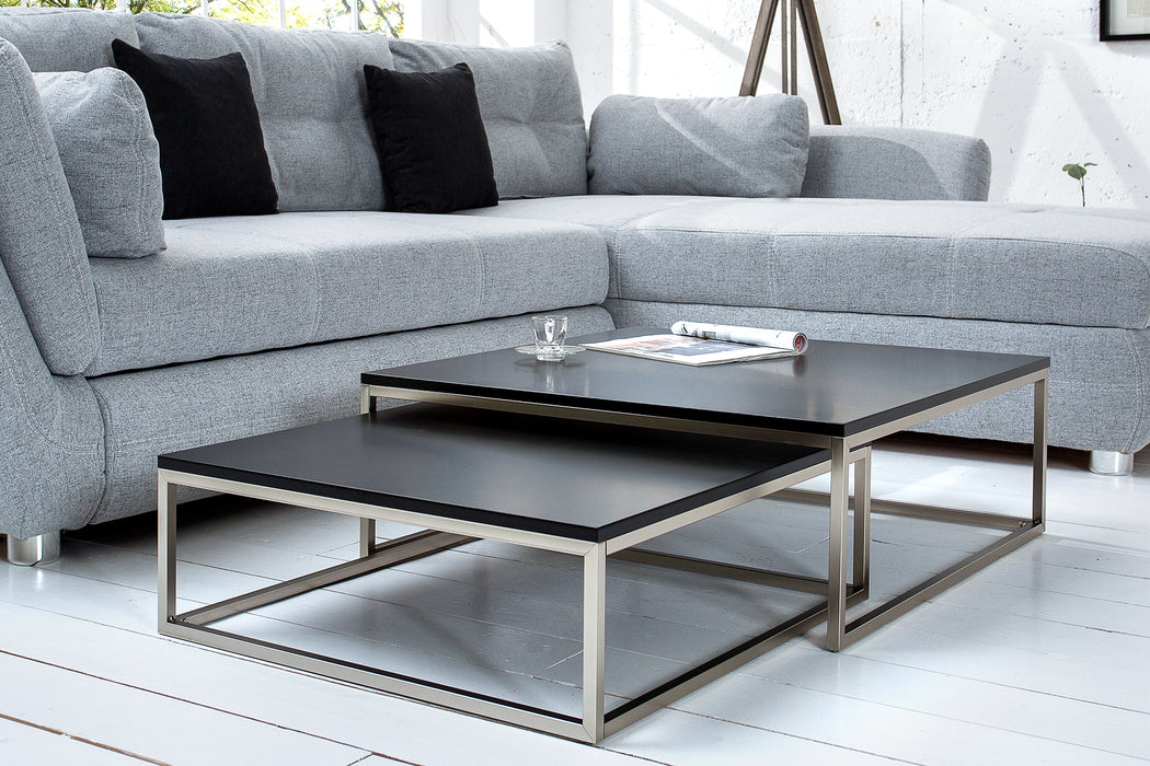 Couchtisch Fresh Compo 2er Set schwarz