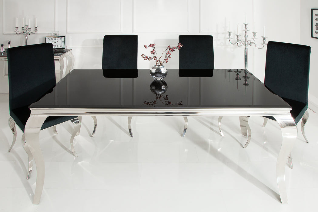 Esstisch Barock 180cm schwarz