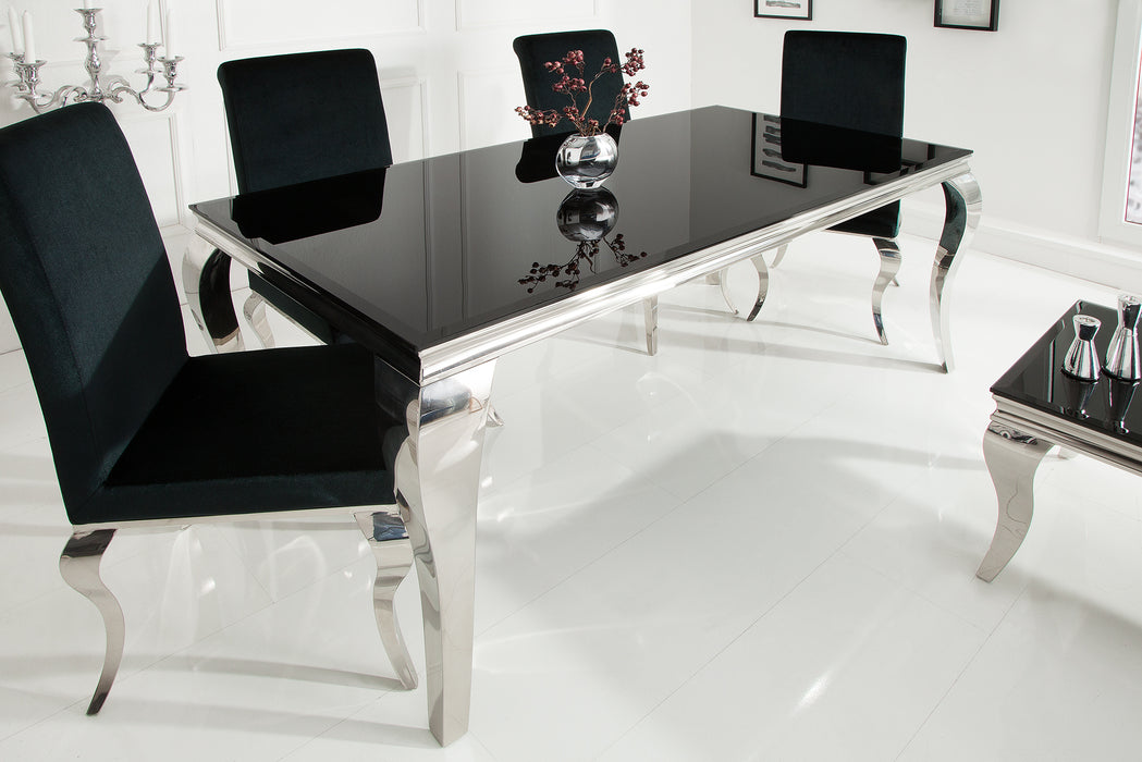 Esstisch Barock 180cm schwarz