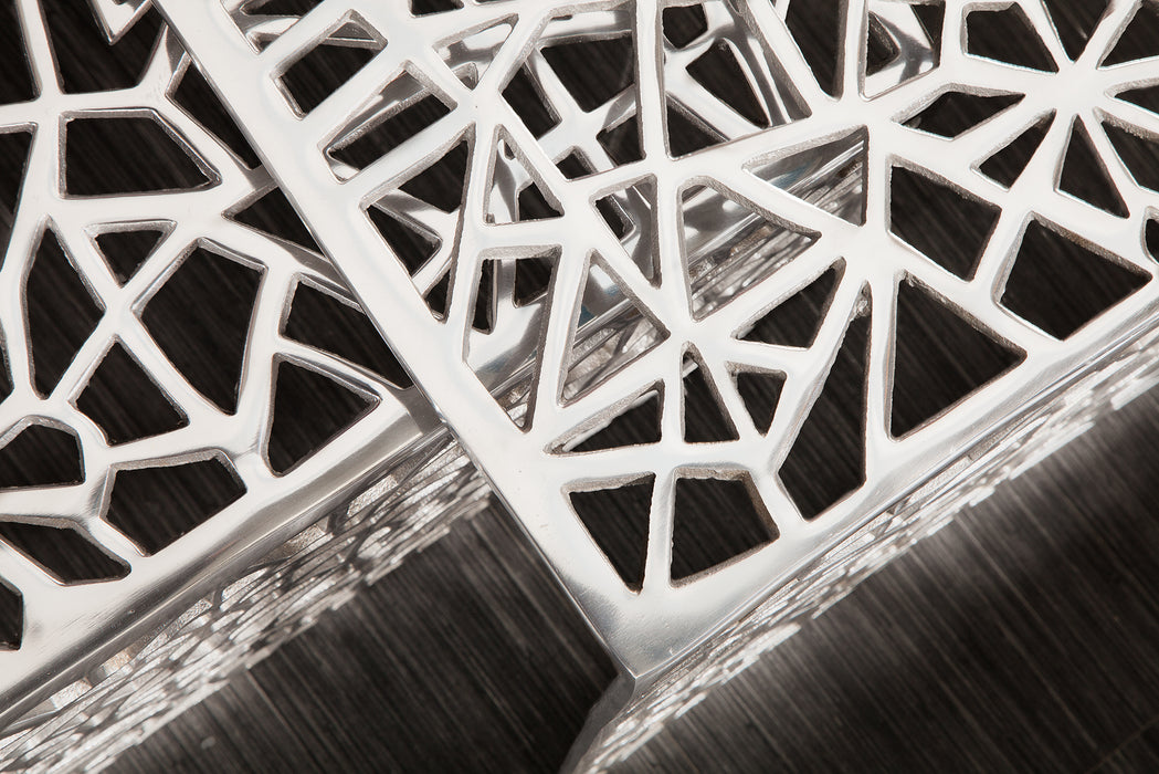 Couchtisch Conceptual 2er Set silber