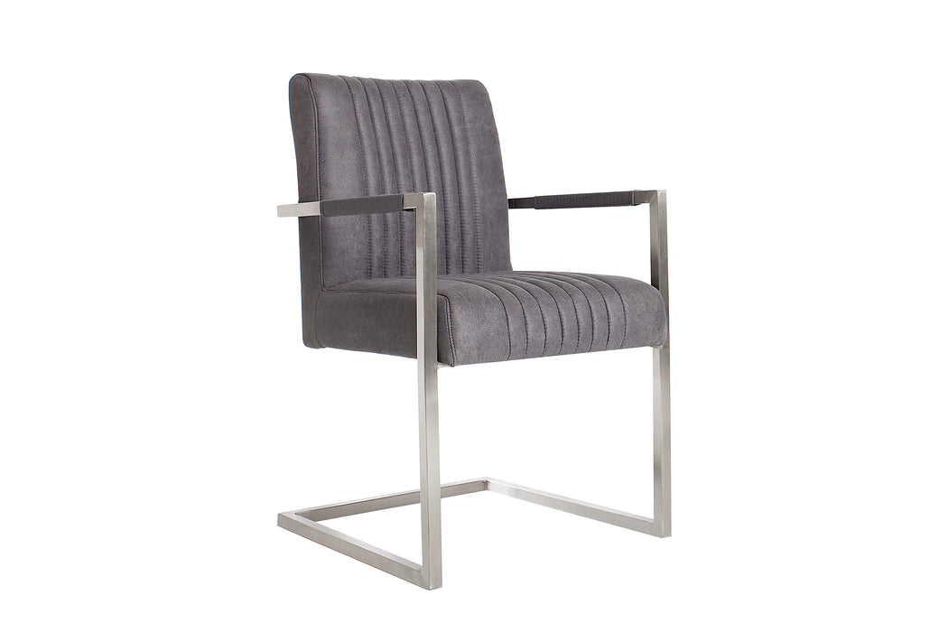 Freischwinger Grand Hudson Vintage Grau Arml.