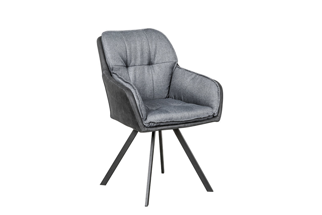 Stuhl Recliner grau anthr. Armlehne