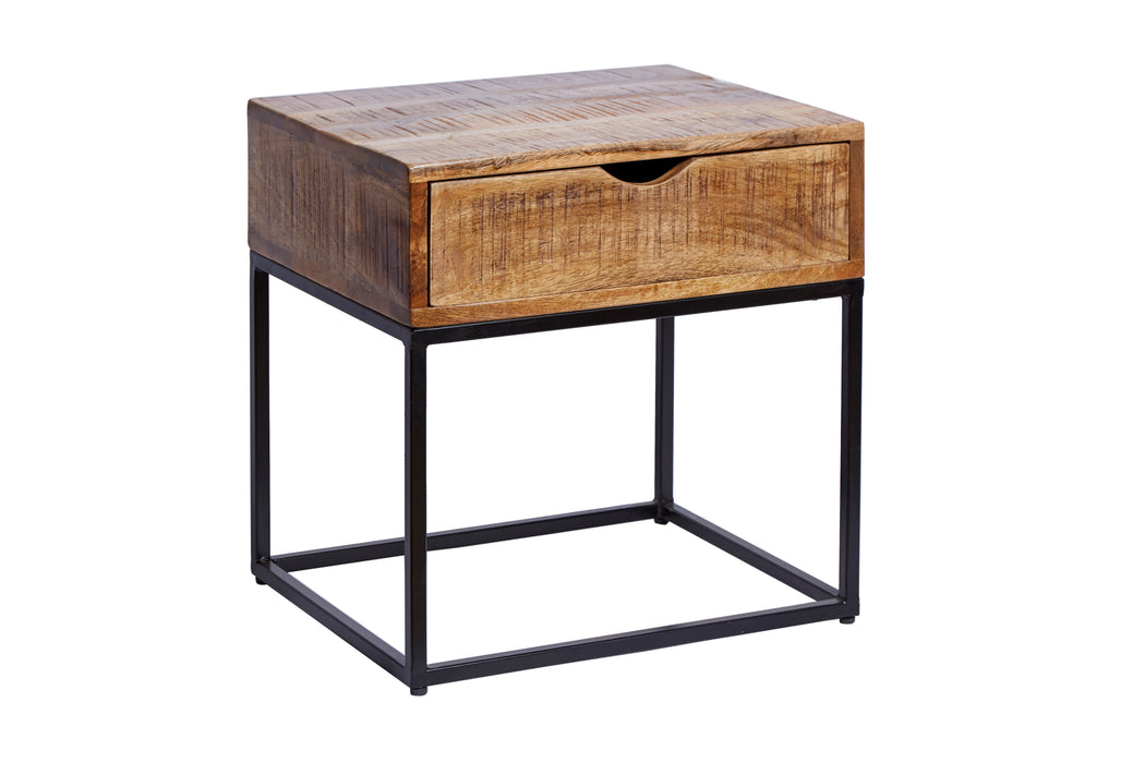 Nachttisch Blacksmith 45cm natur Mango