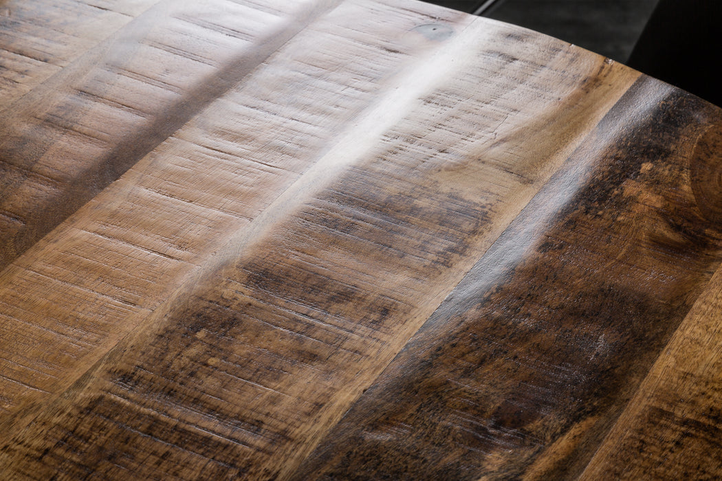 Esstisch Blacksmith 120cm Rund Natur Mango