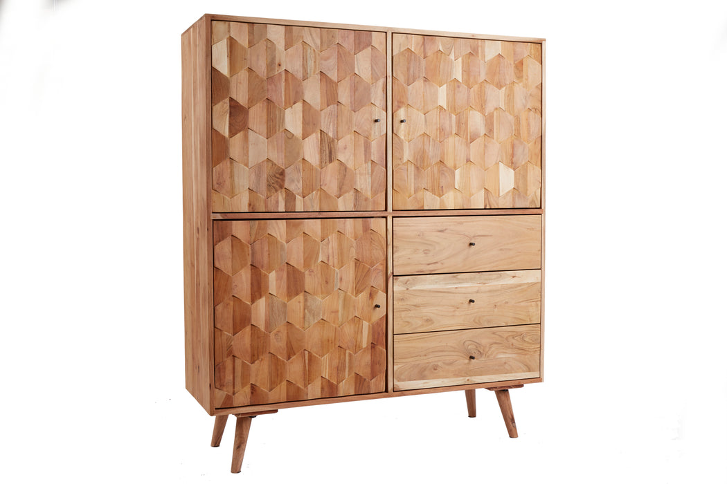 Highboard Hive 140cm Akazie