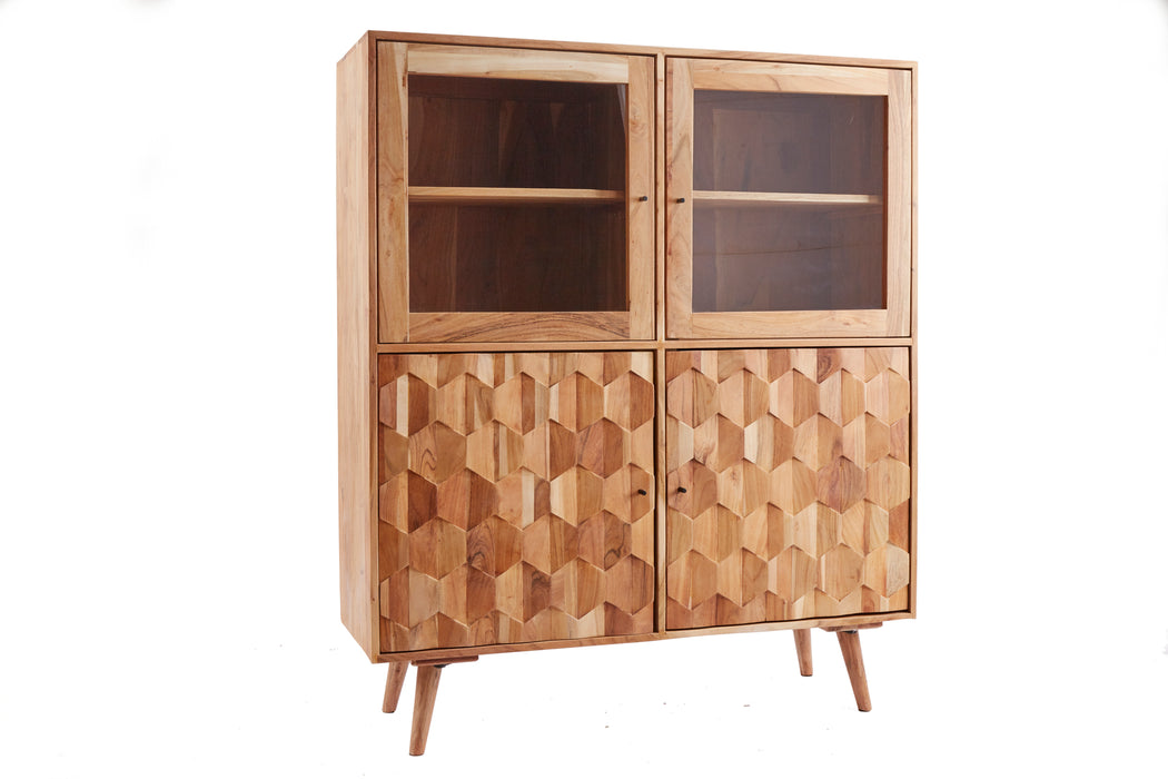 Vitrine Monte Rosa 140cm Akazie
