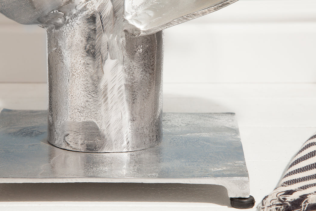 Couchtisch Tide 60cm silber Gestell