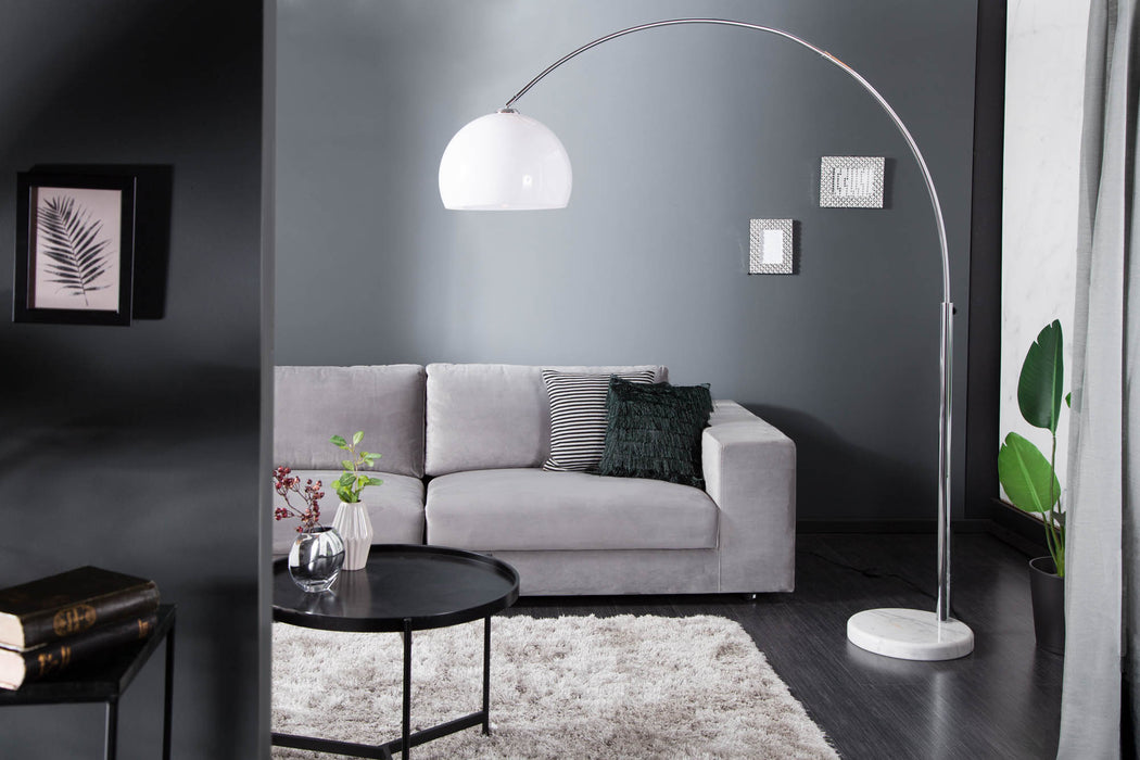 Stehleuchte Moon weiss 175-205cm