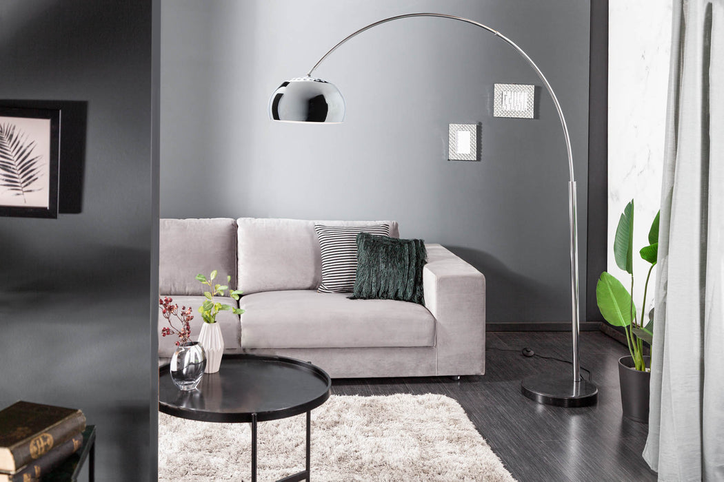 Stehleuchte Moon chrom 170-205cm