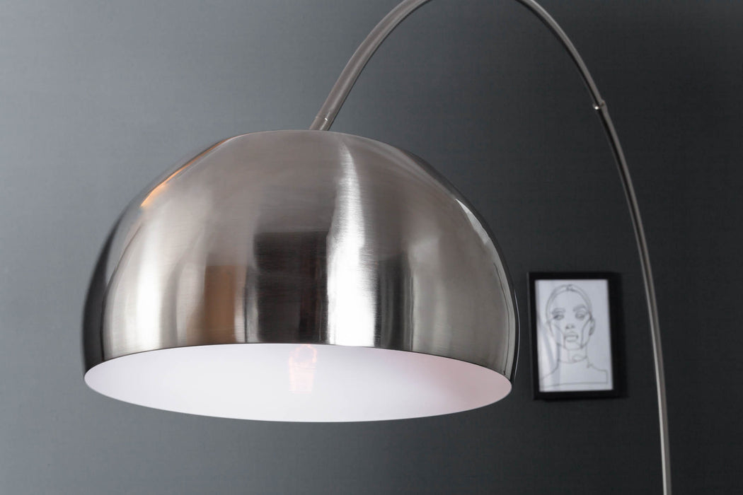 Stehleuchte Moon chrom gebürstet 170-210cm