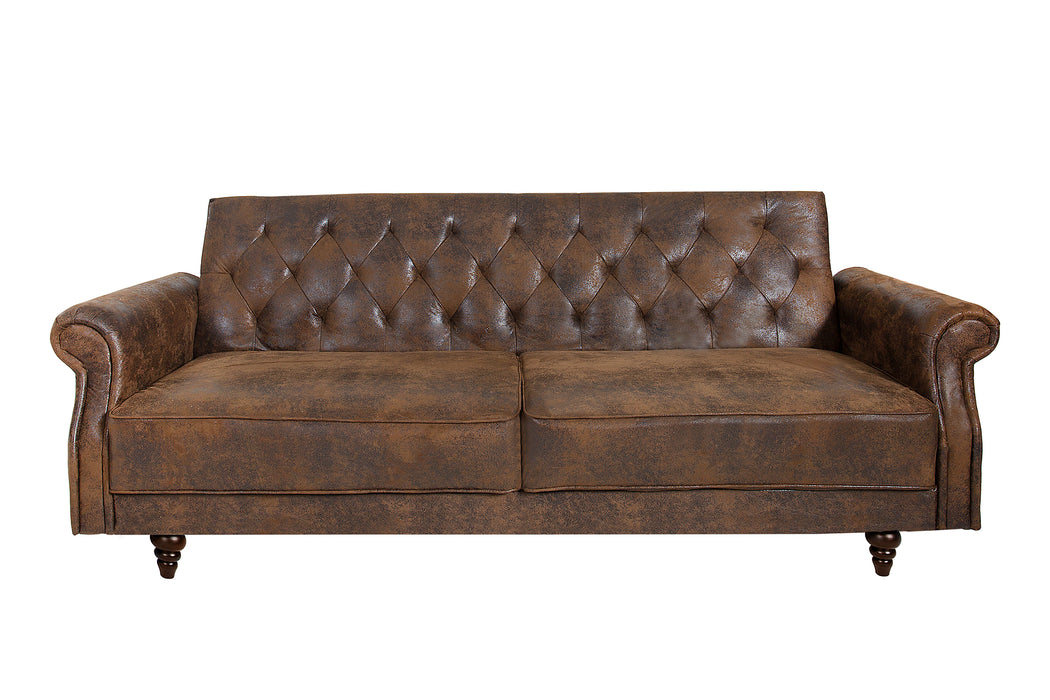 Schlafsofa Villa Chic 220cm antik braun