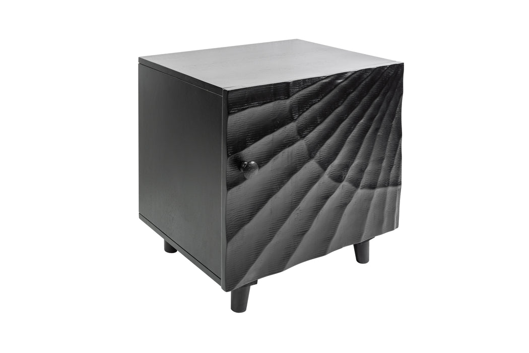 Nachttisch Val Ferret 50cm schwarz Mango