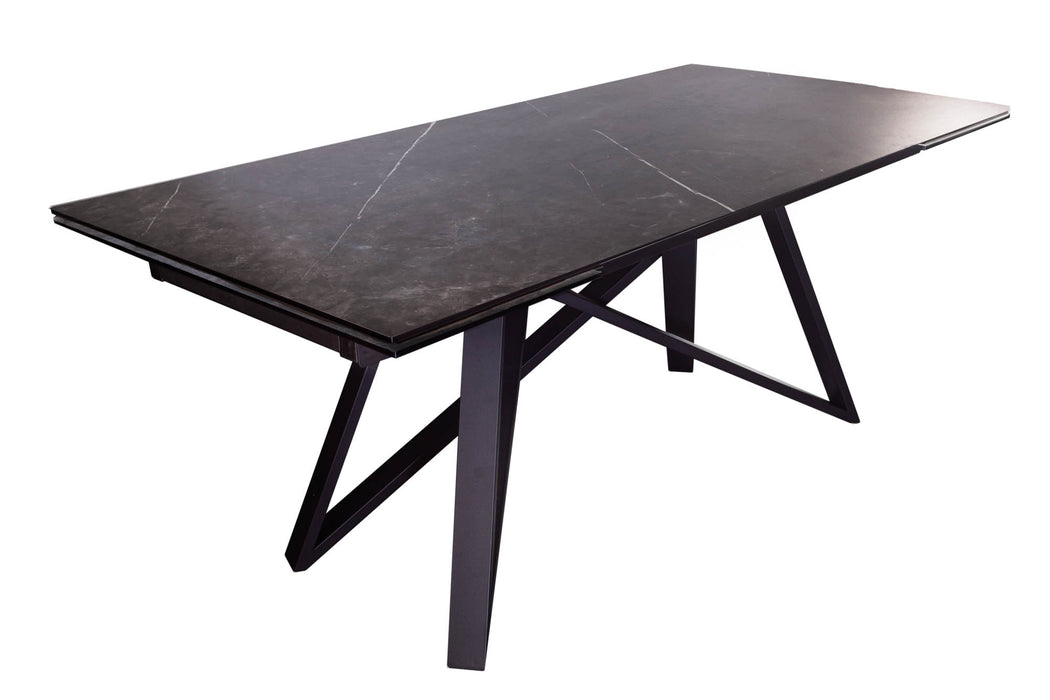 Esstisch Globe 180-220-260cm Keramik Graphit