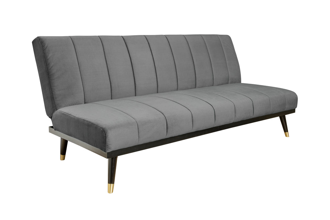 Schlafsofa Petite Charm 180cm Samt Grau