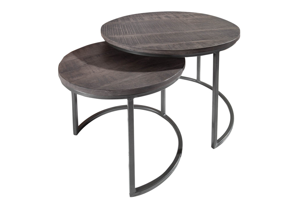 Beistelltisch Jura 2er Set Mango grau