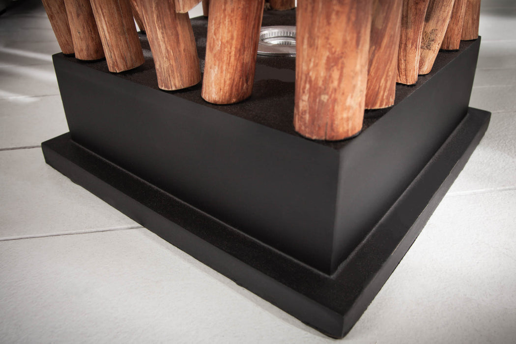 Stehleuchte Bion Art 175cm Longan-Holz