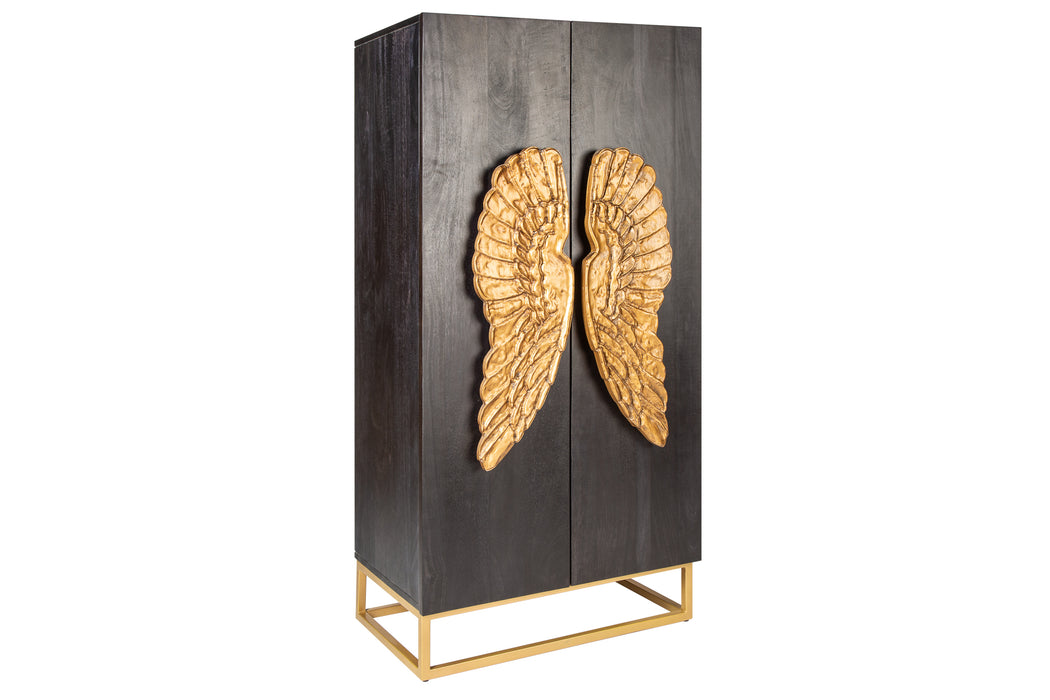 Highboard Fly 140cm Mango schwarz
