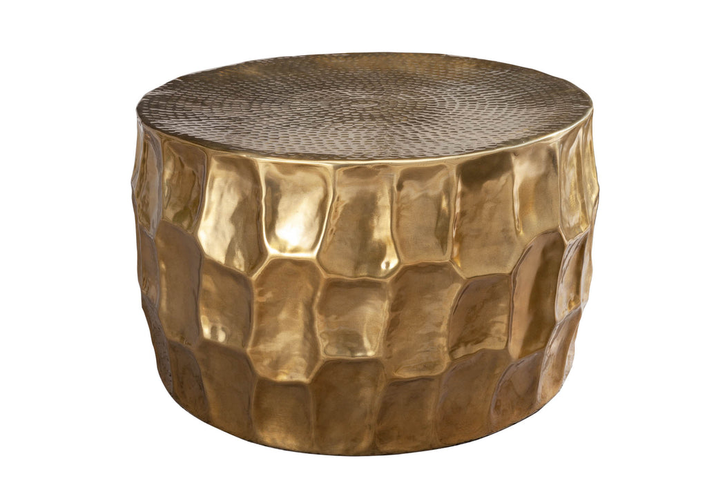 Couchtisch Natural Orient 68cm Aluminium gold