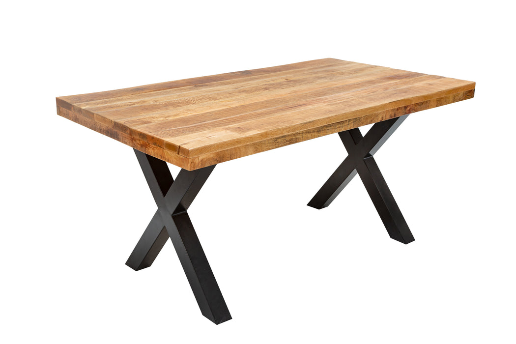 Esstisch Blacksmith 160cm Mango Natur 70mm