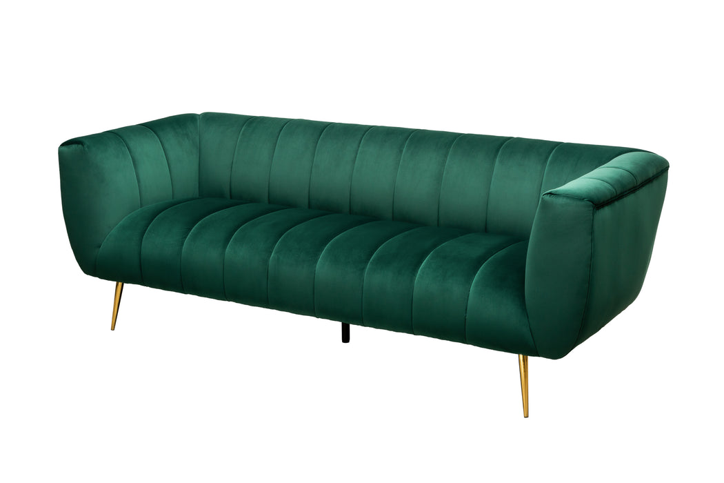Sofa Elegance 225cm smaragdgrün