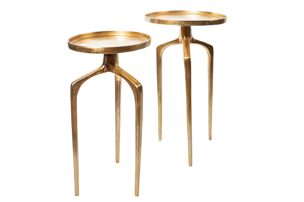 Beistelltisch Conceptual 2er Set Aluminium