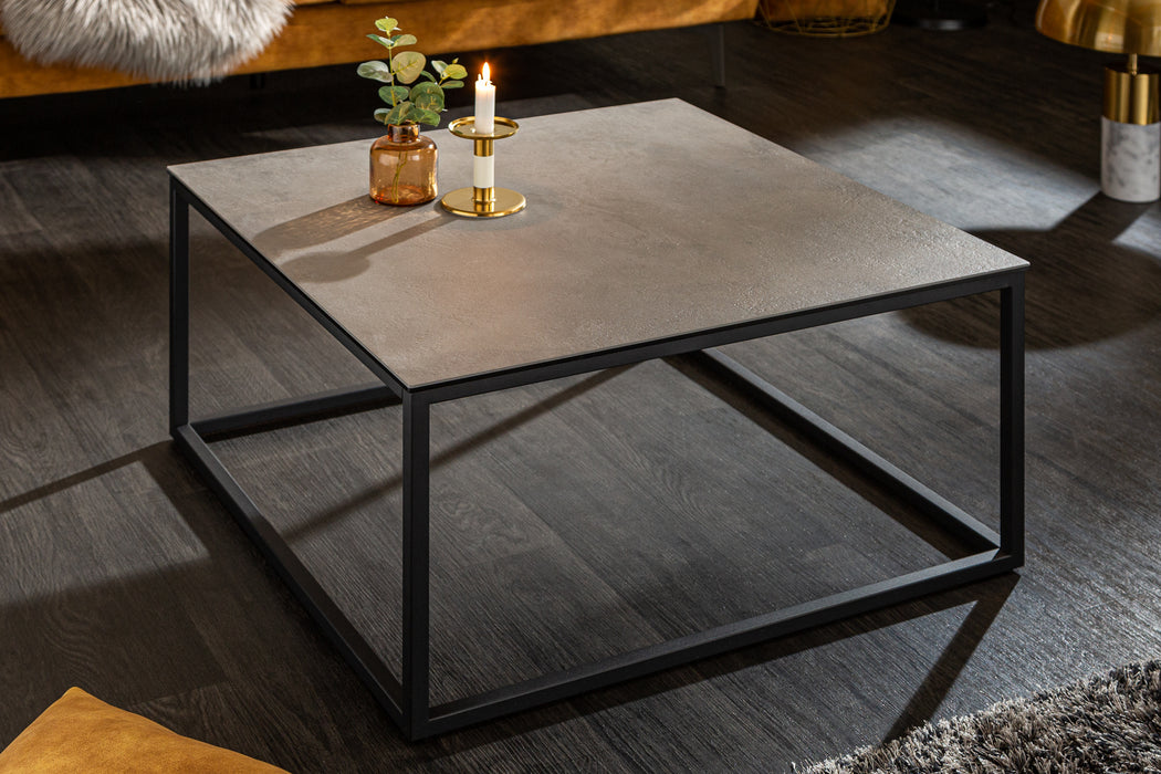 Couchtisch Fusion 75cm Beton-Optik Keramik