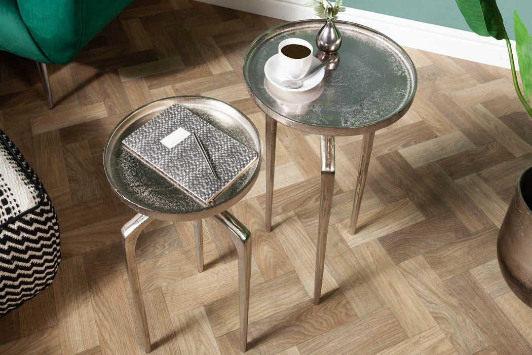 Beistelltisch Conceptual 2er Set Aluminium