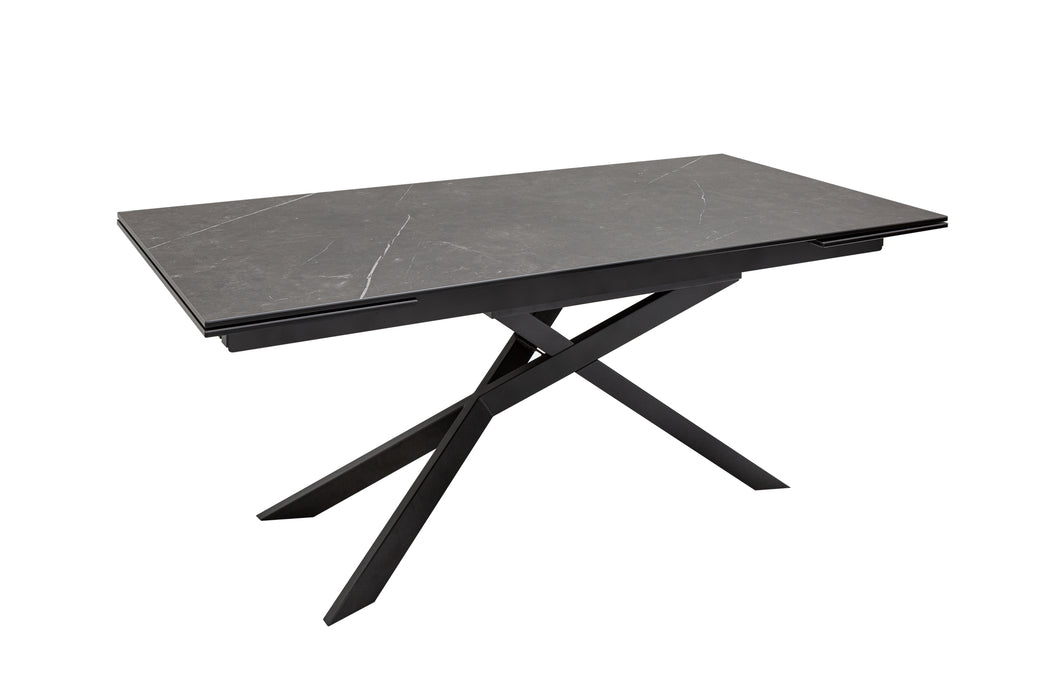 Esstisch Euphorie 180-220-260cm Keramik Graphit-Optik