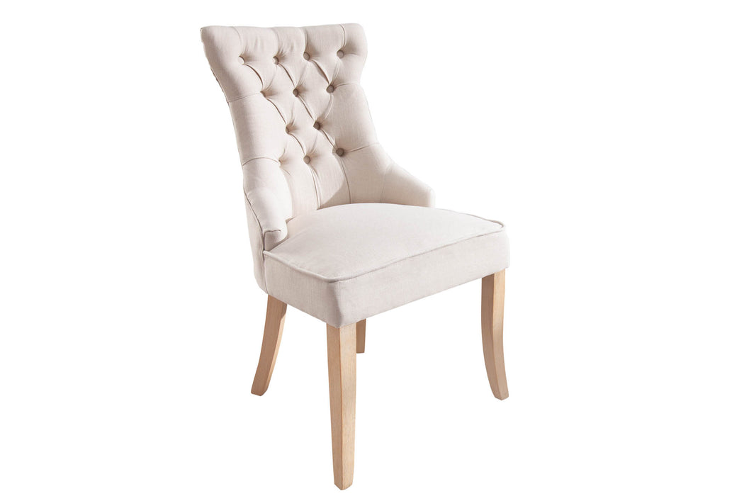 Stuhl Fortress Leinen beige Komfortgriff