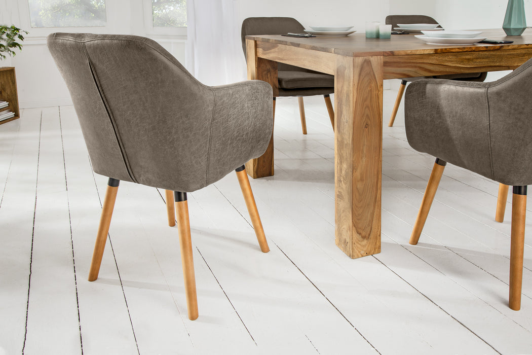 Stuhl Elite Microfaser vintage taupe