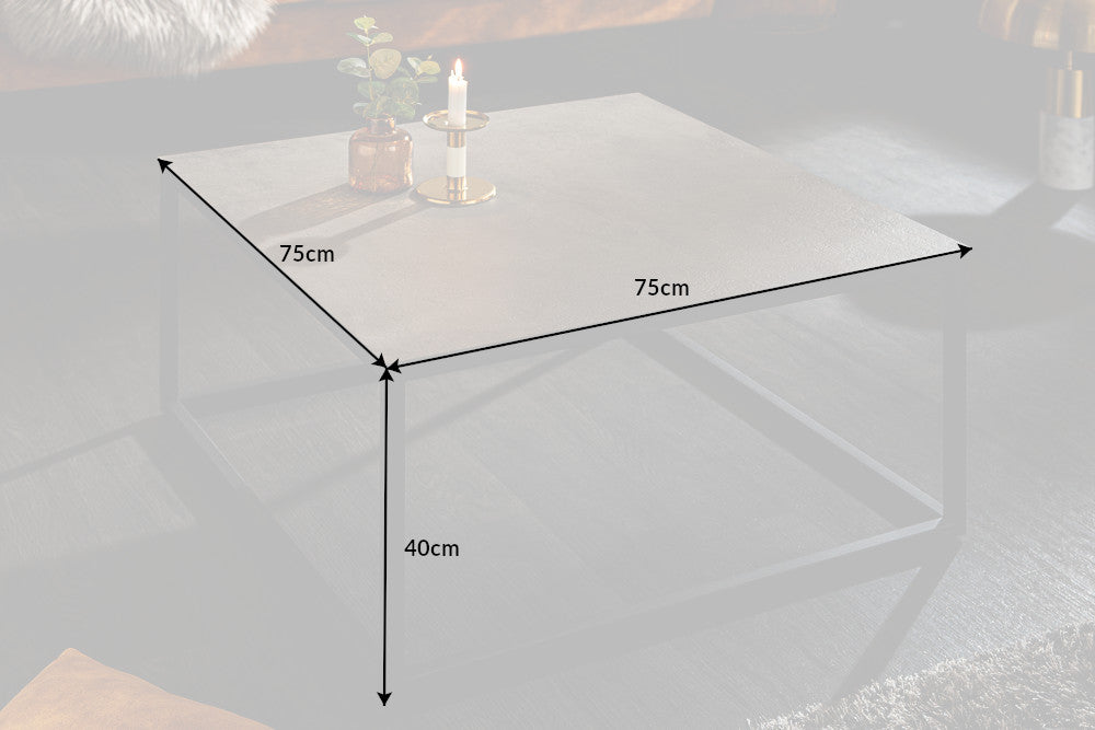 Couchtisch Fusion 75cm Beton-Optik Keramik
