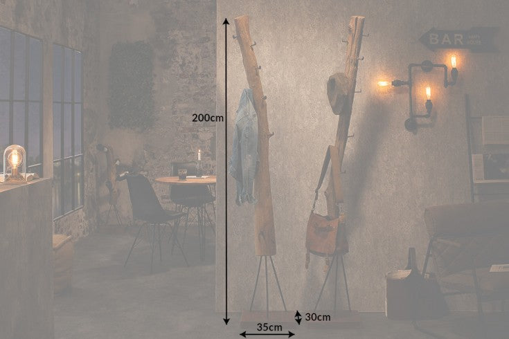 Garderobe Bolton 200cm Teak