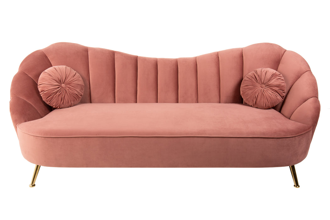 Sofa Serena 220cm Samt altrosa