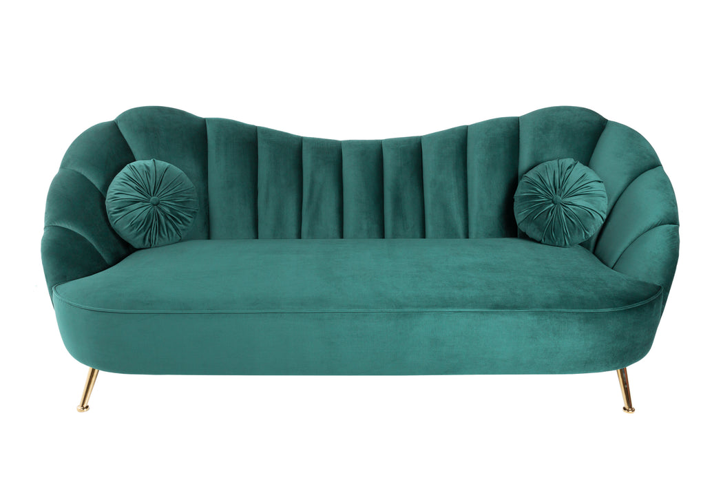 Sofa Serena 220cm Samt Türkis