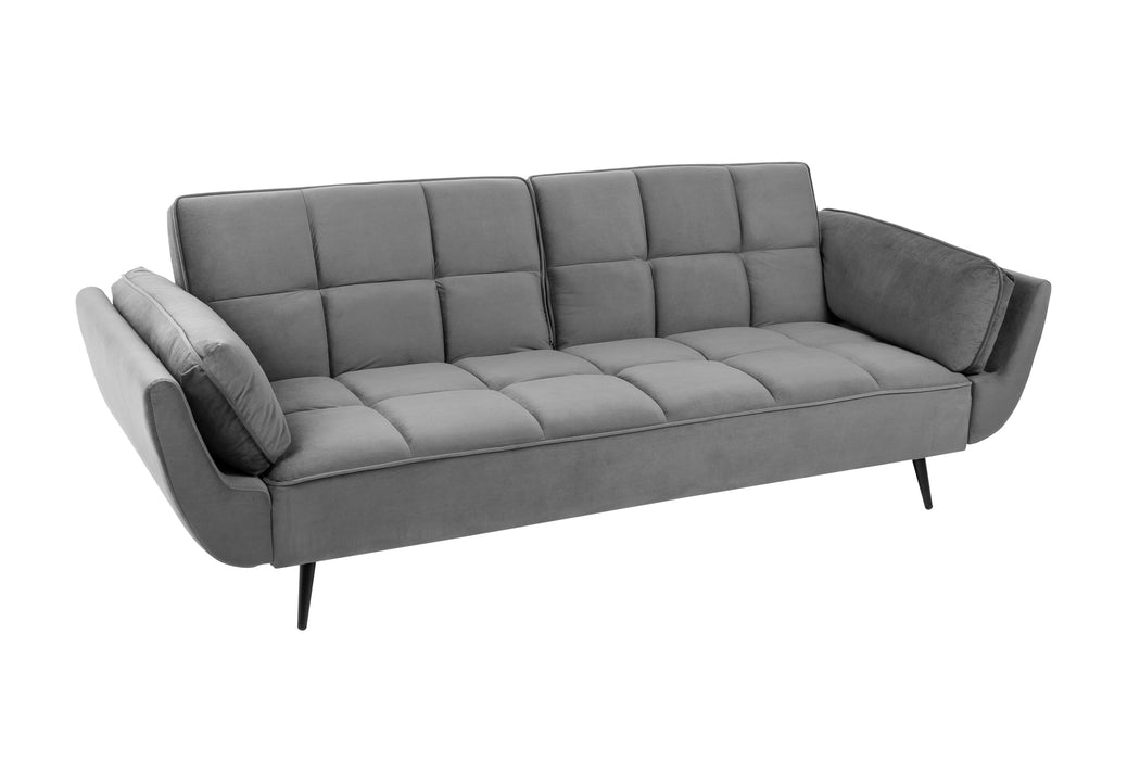 Schlafsofa Miami 215cm grau Samt