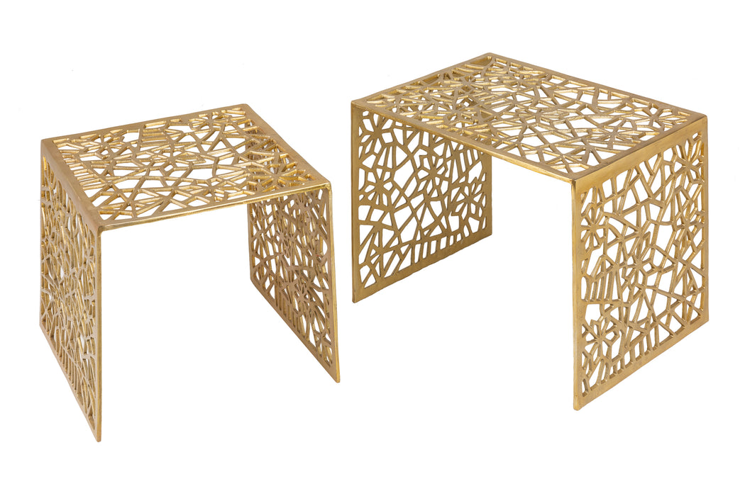 Couchtisch Conceptual 2er Set gold