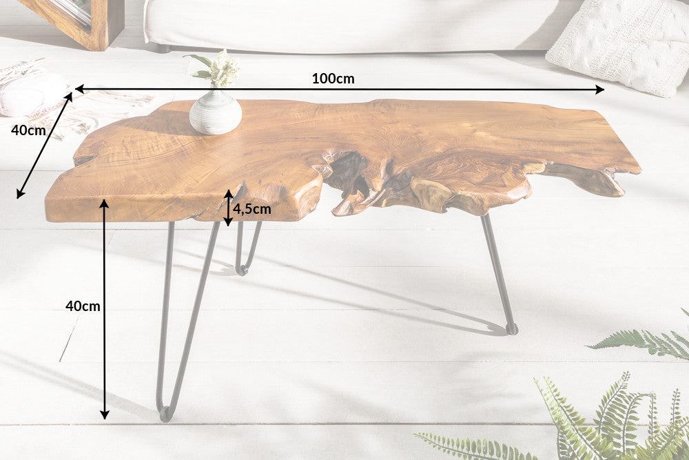 Couchtisch Untamed 100cm Teak