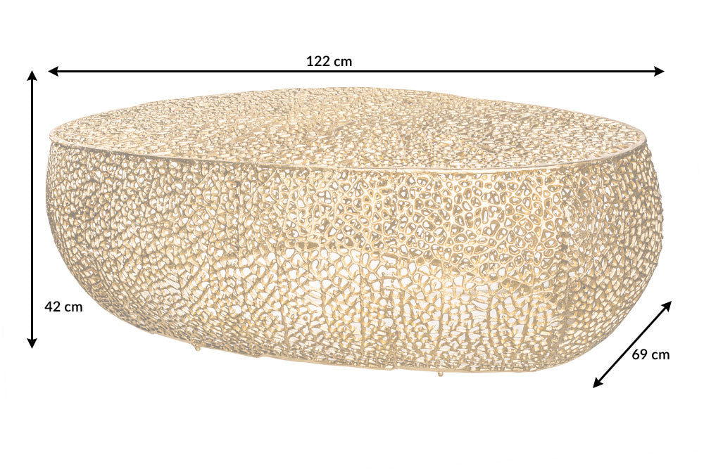 Couchtisch Petal 120cm gold
