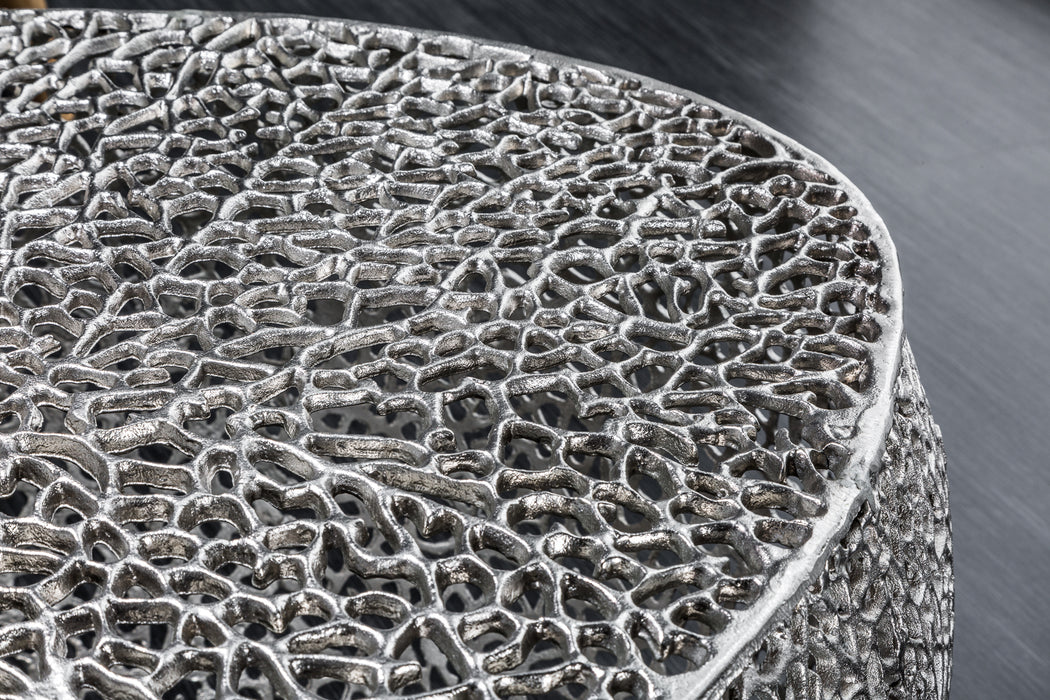 Couchtisch Petal 120cm silber
