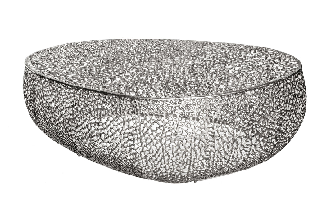 Couchtisch Petal 120cm silber