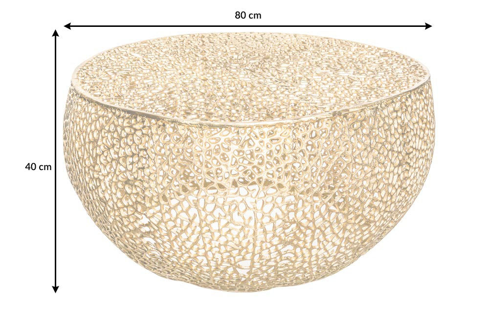 Couchtisch Petal 80cm gold