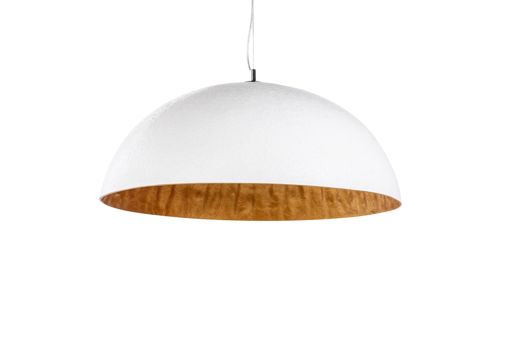 Hängeleuchte Glanz - weiss gold 70cm