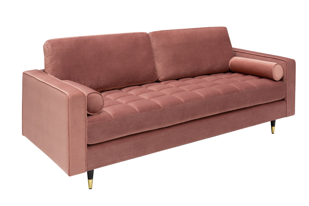 Sofa Plush Velvet 220cm Altrosa Samt